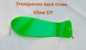 10" Flasher Transparent Dark Green