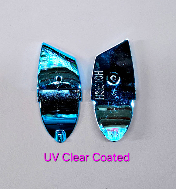 UV Coated Blue Chrome Bait Head  - 2 Pack