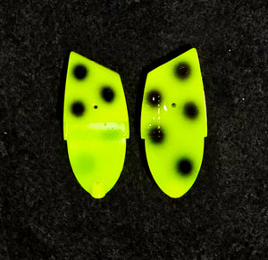 " Chartreuse Black Spot " - 2 pack